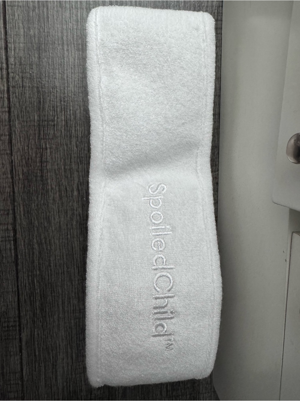 Spoiled Child White Spa Headband